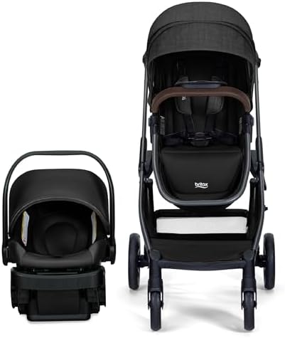 Britax Phases Travel System with Arbor Infant Car Seat — Raven Black