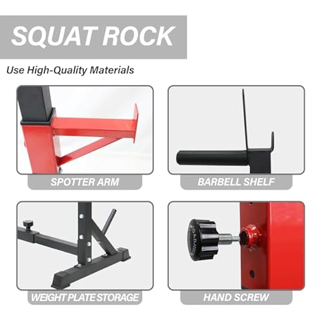 PLKO Multi-Function Squat Press Barbell Rack Stand, Height Adjustable Barbell£¬Max Load 550lbs,Fitness Exercise Equipment Home Gym