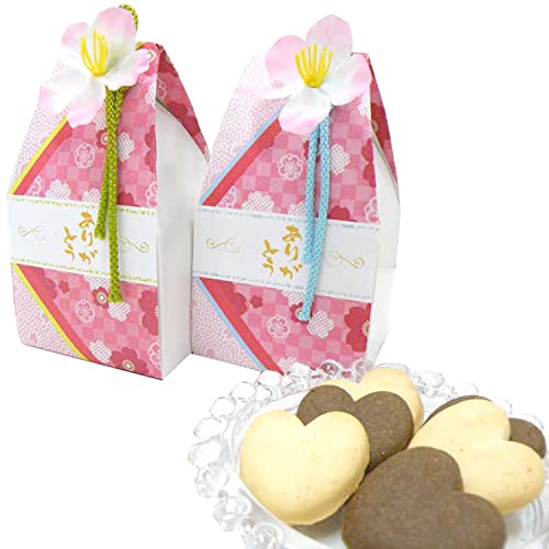 桜の花便り 和風のプチギフト ハートクッキー6枚入り(1個) ハーティ