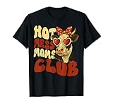 Hot Mess Moms Club Mother's Day Groovy Mother Tee
