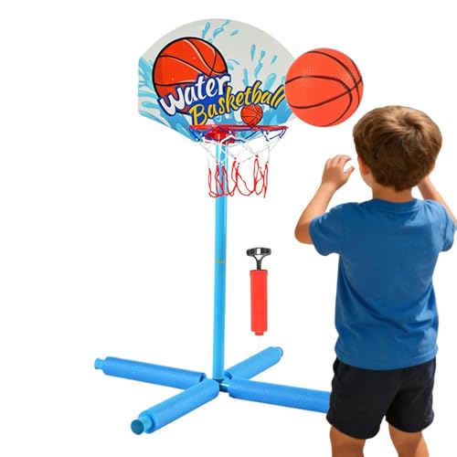 Kit de basket flottant pour piscine et jeux aquatiques d'été au jardin