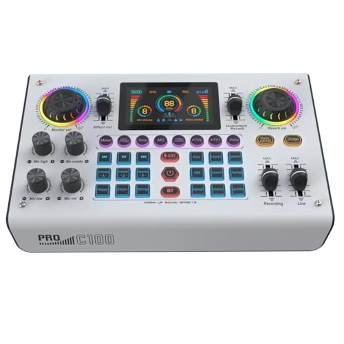 Carte son externe double canal C100pro avec connexion Bluetooth pour PC et home studio