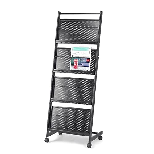 Nowoczesny Wolnostojący Stojak Na Czasopisma, Gazety, Informacje, Metalowy Mobilny Stojak Reklamowy, Łatwy W Przenoszeniu, Stojący Na Podłodze Stojak Na Czasopisma