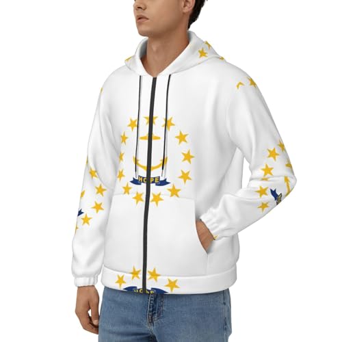 Sweat à capuche homme Rhode Island idéal pour vos weekends