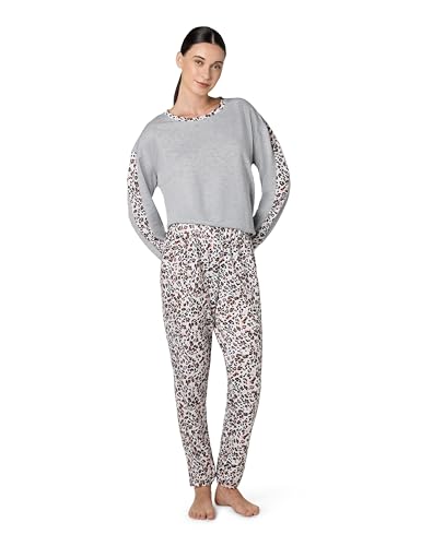 Ensemble jogging pijama femme vêtement d'intérieur avec bordure contrastée