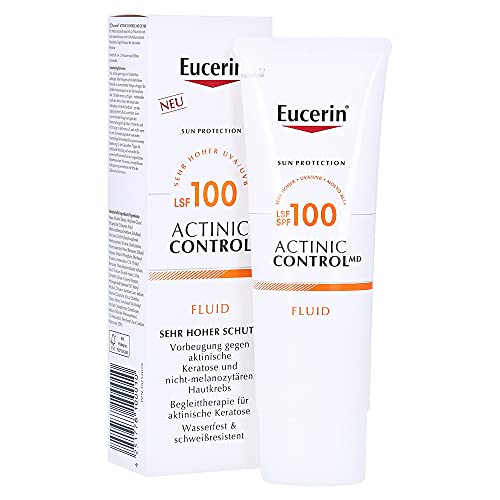 Eucerin Sun Actinic Control SPF100 Fluid Protezione Cheratosi Attinica, 80ml, White Color, 80 ml (Pack of 1)