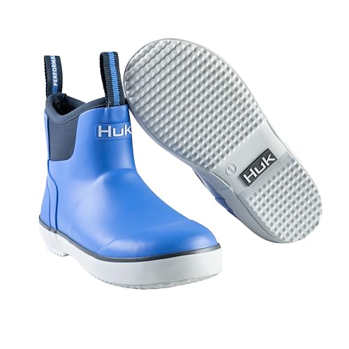 HUK Kids Rogue Wave Shoe, High-Performance Fishing & Deck Boot for Youth, Regatta, 5