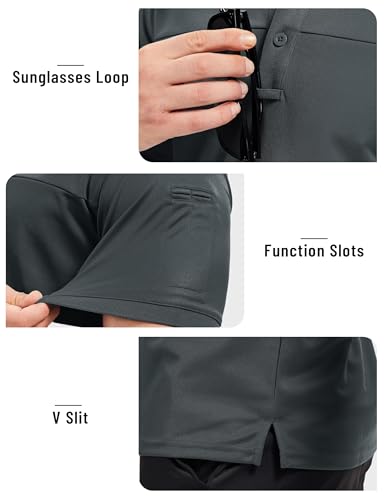 TACVASEN Men's Short Sleeve Polo Shirts Tactical UPF 50+ Performance Collared Dry Fit Shirt Golf Moisture Wicking Polos4