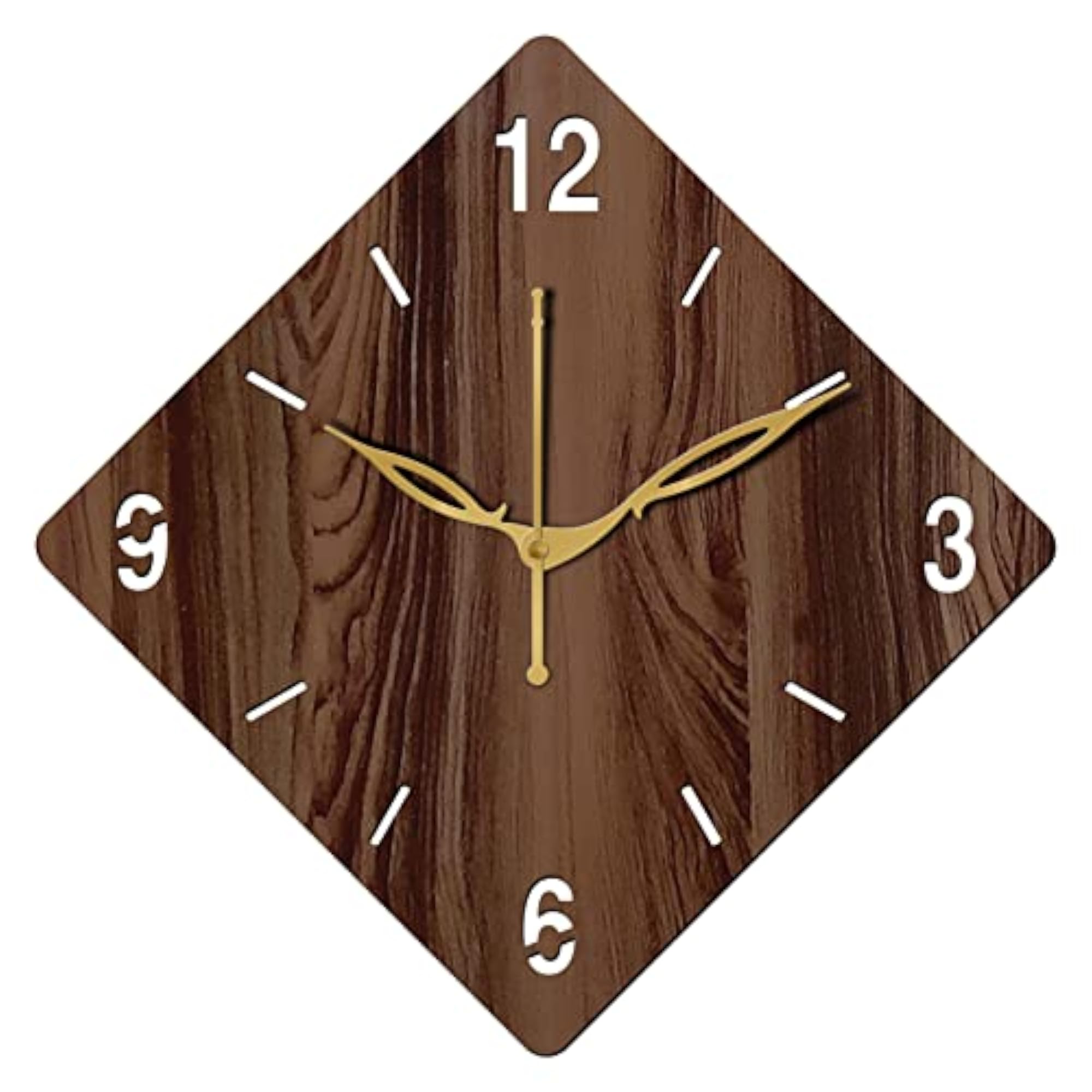 10 Inch Wenge Wooden Wall Clock, Small Size