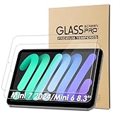Bighan 2 Pack Screen Protector Compatible with iPad Mini 7 2024 (A17 Pro)/ Mini 6 8.3'', 9H Hardness Tempered Glass Film Clear Anti-Bubble Full Coverage foil