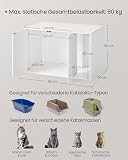 SONGMICS HOME Meuble Litière Chat sans Outils, pour Grands Chats - 6