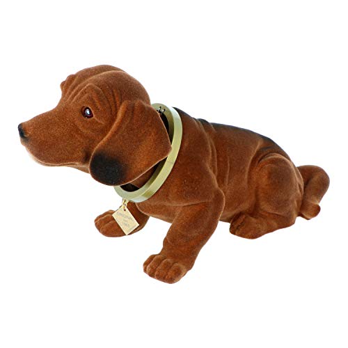 RAKSO Original Dackel mit Gelenk, groß, 29 cm, Mehrfarbig, Tierdruck, Wohndeko, Figurine