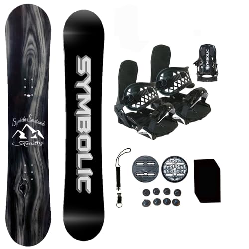 + Bindings With Leash, Stomp Pad Package(bindings Black L/xl Men(fit 9-15), 155cm Hybrid Rocker)