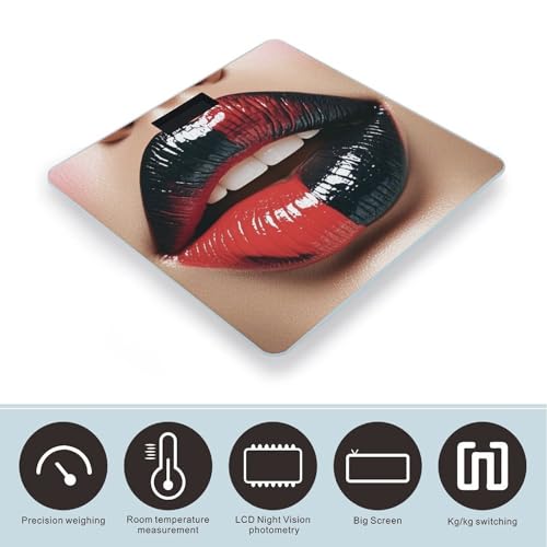 Báscula digital de baño con plataforma de vidrio templado miniatura 3
