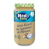 recetas potito bebe 6 meses A partir de 8 meses Hero Baby Arroz Blanco con Supremas De Merluza - 235 g