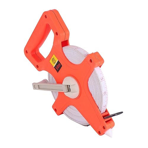 Ruban de mesure 50m avec cadre portable type rack pour chantiers et arpège
