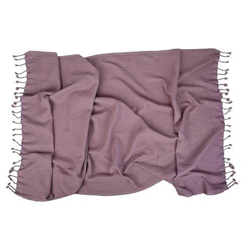 Image of Waffle Bath Towel(Parent) (Lilac, Pack of 1)
