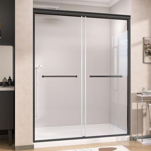 GETPRO Shower Door 56-60 in. W x 75 in. H