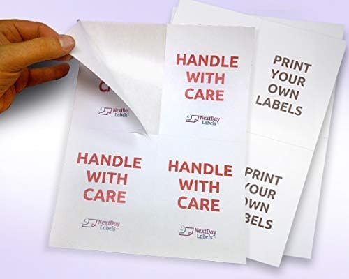 NextDayLabels – 4-1/4" x 5-1/2" Rectangular Sticker Labels for Printer - White Laser/Inkjet Printer Labels Return Address Labels Shipping Label Stickers (50 Sheets, 4 Per Sheet, 200 Labels)