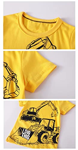 Bibnice Toddler Boys Summer Shirts Short Sleeve Clothes Kids Cotton Top 3 Packs Size 2T #TOP4