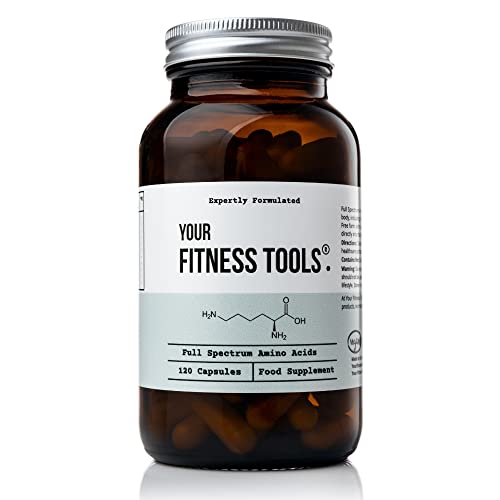 Vegan Amino Acids | 120 x Capsules | Easy to Digest Vegan Protein | BCAA Supports Muscle Repair, Muscle Building | Essential EAA Amino Acids | Made in The UK