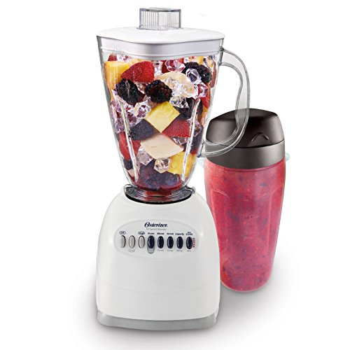 Oster 006640-BG3-000 Simple Blend 100 10 Speed Blender with Blend and Go Cup, White