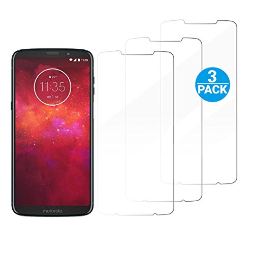 Ailun Screen Protector for Moto Z3 Z3 Play 3 Pack Tempered Glass 9H Hardness Ultra Clear Anti Scratch Fingerprint Oil Stain Coating Case Friendly