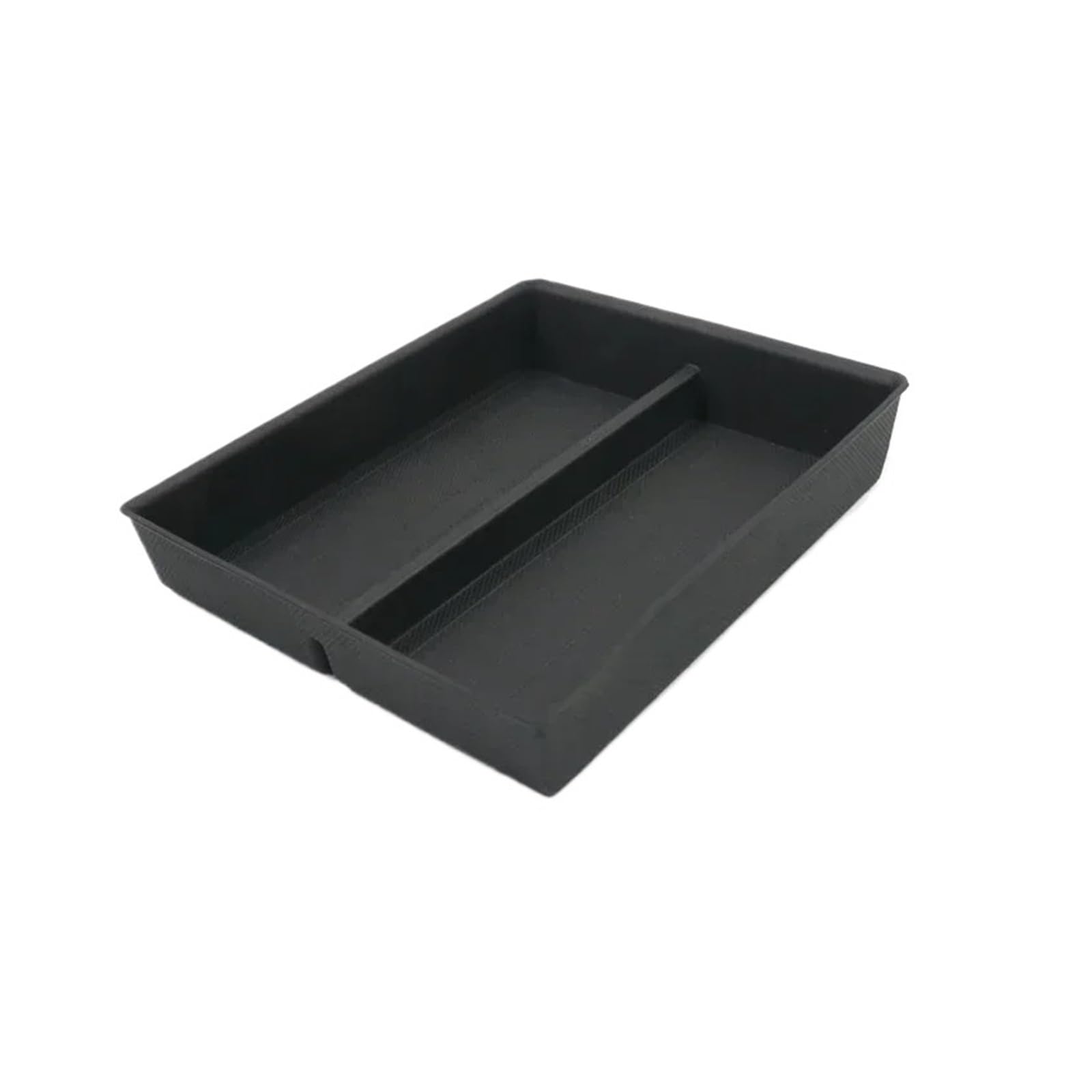 Zoinary car centre console organiser For Tesla For Model 3 Highland 2024 Center Console Storage Box Organizer Tray Armrest TPE Anti-slip Mat(Central Lower Black)