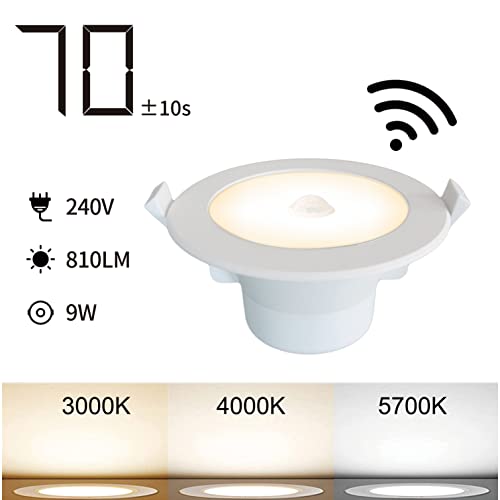 image for Motion Sensor Downlight FRESHIN IP44 9W Tri-Color Selection 90mm Cutou