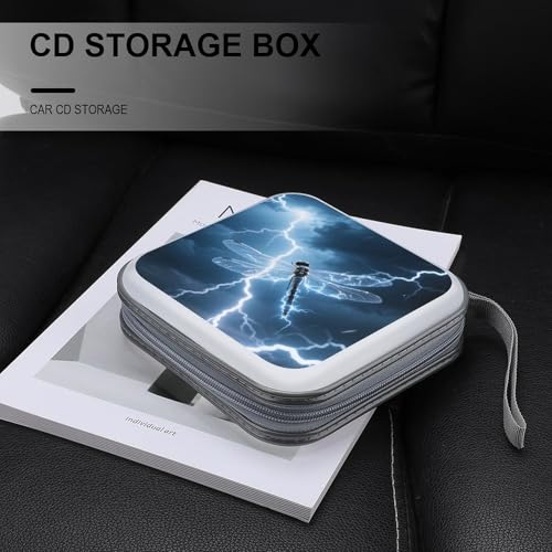 Funda para CD y DVD Lightning Dragonfly para ahorrar espacio y proteger discos rayados 6