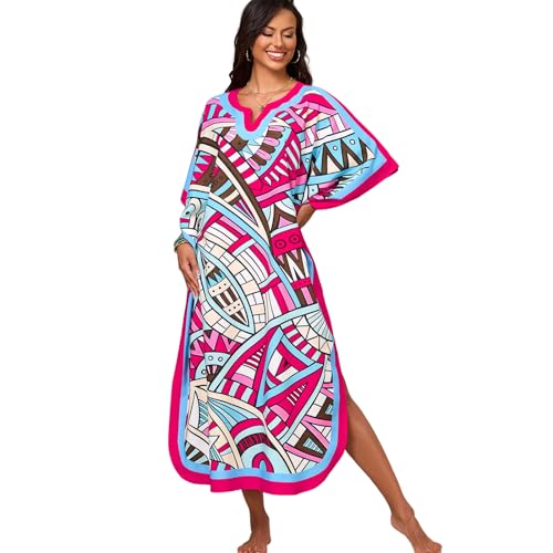 Robe cache-maillot respirante anti-UV avec fente latérale pour la plage