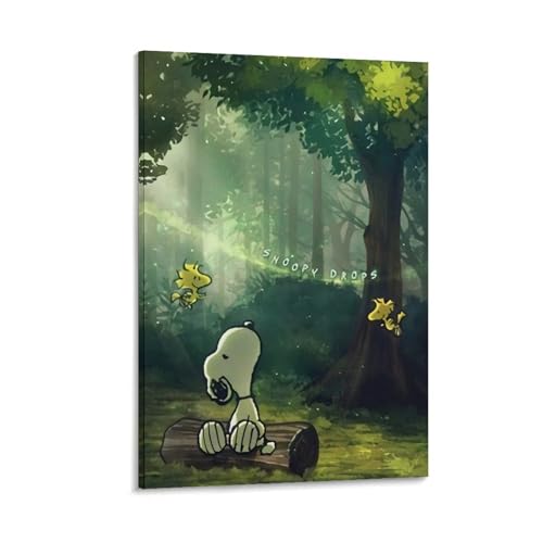 Snoopy�X�k�[�s�[�G��ǂ̃A�[�g �|�X�^�[ �L�����o�X �A�[�g�p�l�� �|�X�^�[ �ǃA�[�g ���_�� ���r���O �x�b�h���[�� �������� ���ʉ�24x36inch(60x90cm)