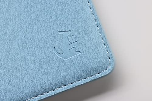 Suporte para cartão de telefone de couro premium na carteira para smartphones iPhone e Android (cour