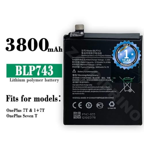 Image of Original BLP743 Battery for OnePlus 7T HD1900 HD1901 HD1903 HD190 HD1907 Battery with 1 Year Warranty**** (N264)