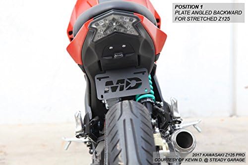 Fender Eliminator Kit for Kawasaki Z125 Pro 2017-2025 Stretched Extended Low Profile