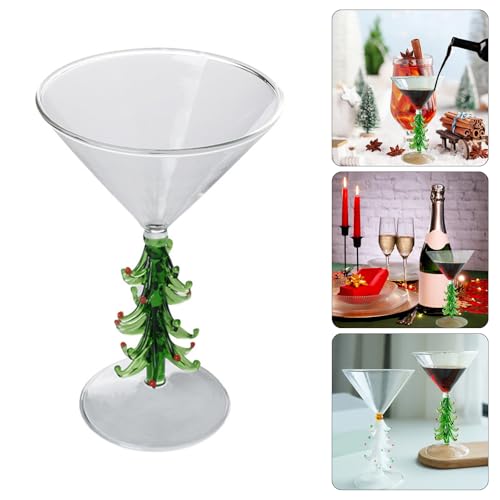 Unique Christmas Tree Shaped Glass For Cocktails Martinis Drinkware Drinking Cup For Mixologists And Enthusiasts