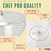 ALUMINUM CALDERO STOCK POT by Chef PRO, Superior Cooking Performance for Even Heat Distribution, Perfect For Serving Large & Small Groups, Riveted Handles, Commercial Grade (13.3 Quart) #3