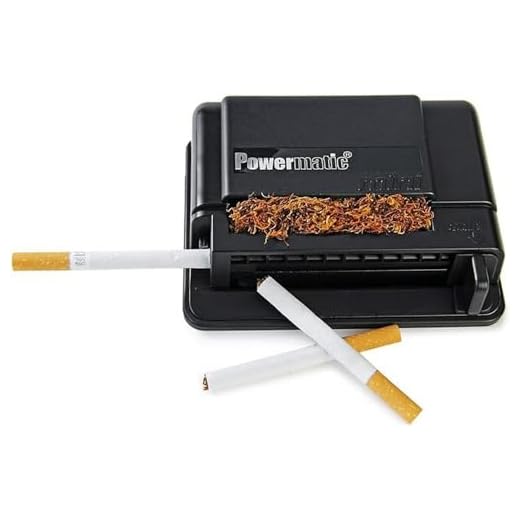 M&M MM 16940 Powermatic Mini – Máquina para Liar Cigarrillos, de plástico, en Color Negro, 10 x 10 x 5 cm