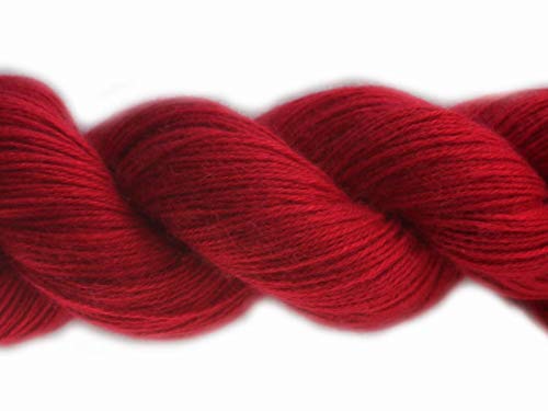 Lotus-Garne, Mimi-Nerzgarn, 5 Knäuel, Handstrickgarn, leichtes Griffgewicht, 14-Rot