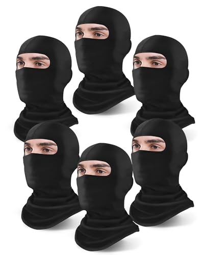 Xeoxarel 6 Pack Balaclava Ski Mask for Men/Women, Full Face Cover