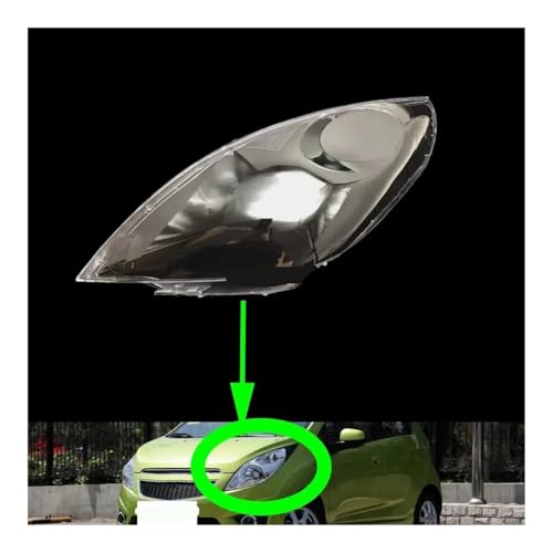 Couvercle de phare pour Spark 2010-2014 en verre de remplacement