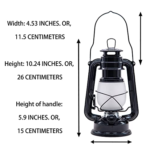 Yakii Led Vintage Flame Lantern Metal Outdoor Hanging Lantern With Dancing Flame Battery Operated Halloween Outdoor Indoor Decoration(Black) #TOP2