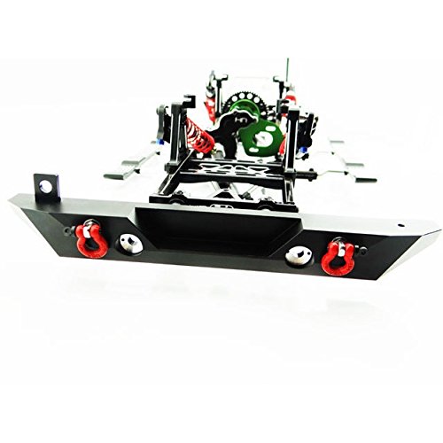 GPM for Vaterra K5 Blazer Ascender Upgrade Parts Aluminum Front Bumper Absorber - 1 Set Black