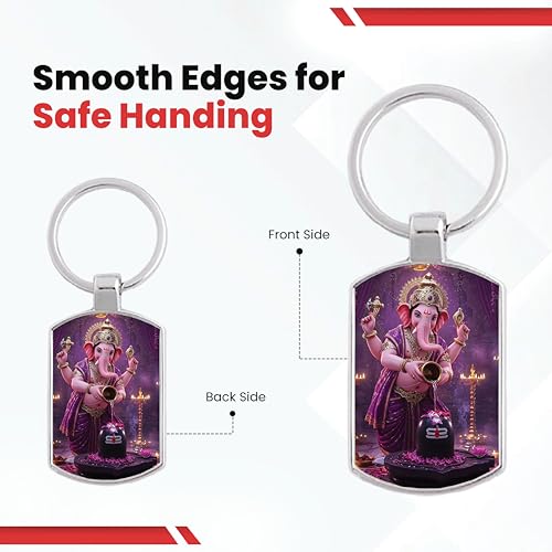 Image of Premium Printed Metal Keychain for Men & Women | High-Definition Artwork Print | Durable Key Ring for Car, Bike, Home & Office Keys | Stylish Decorative Key Holder Gift