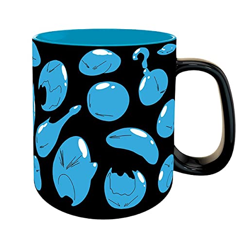 Abysse Corp That Time... A Slime Rimuru Black/Blue Printed 100% Ceramic 16 oz, Multicoloured, Standard