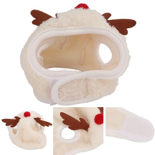 Sombrero de invierno navideño para perro ajustable miniatura 7
