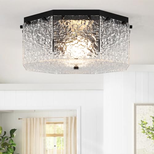 ETONIMERR Modern Flush Mount Ceiling Light Fixture, 13" Light Fixtures
