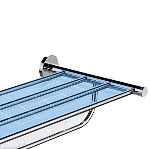 Colgador de baño y toallero de acero inoxidable con soporte mural 6