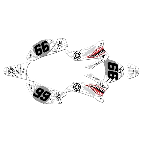 Kalair GFX Graphics Kit for SSR SR125TR, SR140TR & SR160TR (2021+) Predator Series - Dirt Pit Bike Motorcycle Stickers, Dirtbike Racing Automotive Decal Motocross Accessories no-Plastics