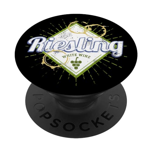 Riesling Diseño vino enólogo y bebedor vintage vid PopSockets PopGrip Intercambiable